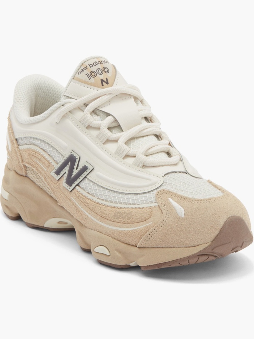 New Balance Women's Beige and Cream 1000 Athletic Sneakers/ fits women size 8